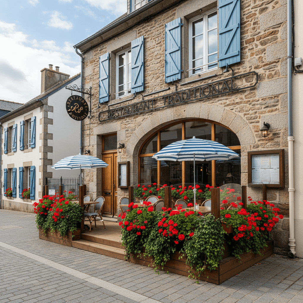 Restaurant 300m² à Lannion : terrasse - licence IV - Image 1