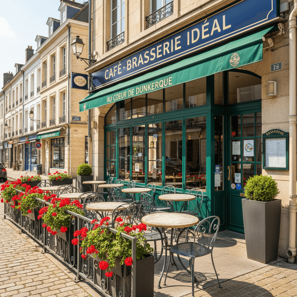Bar-brasserie à Dunkerque : terrasse - licence IV - Image 1