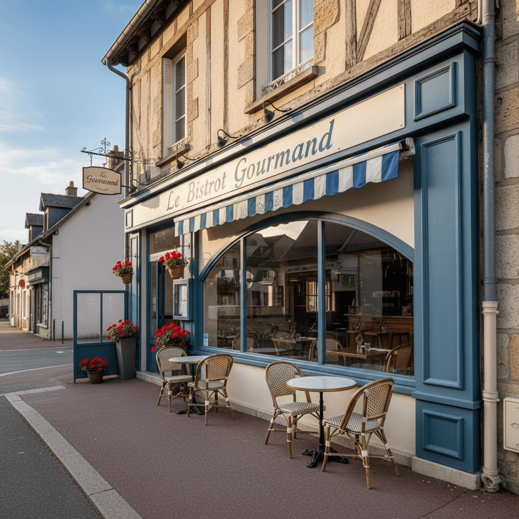 Restaurant 20 couverts à Voisins-le-Bretonneux : terrasse - extraction - Image 1