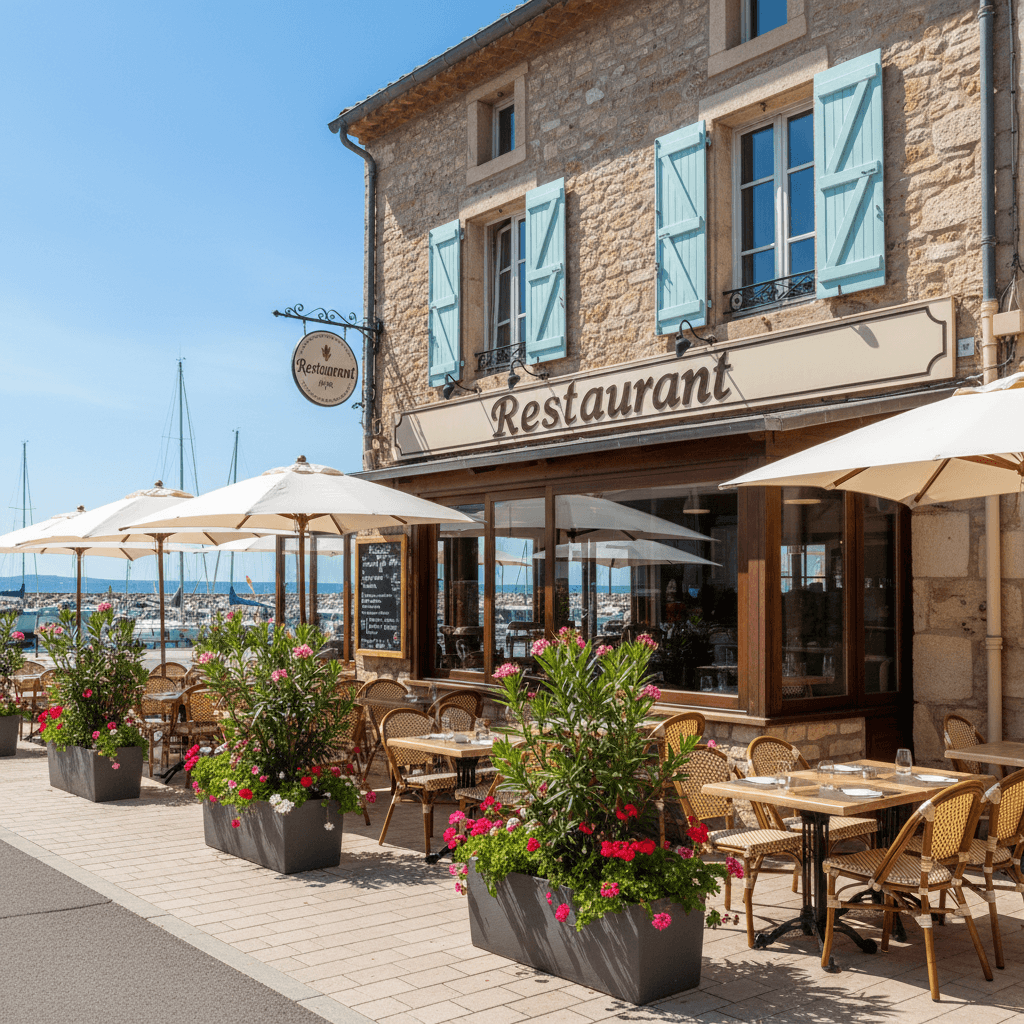 Restaurant à Saint-Cyprien : terrasse - licence IV - Image 1