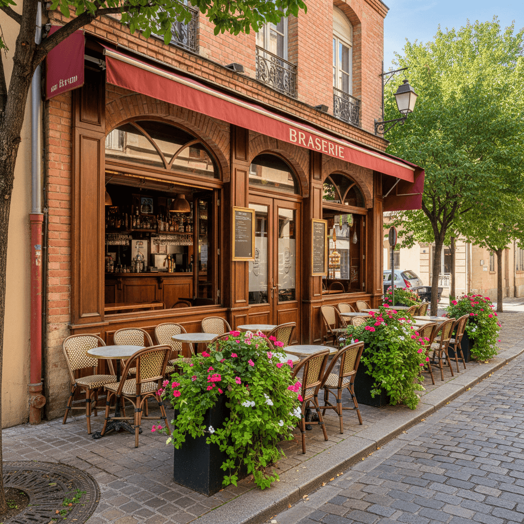 Bar-brasserie 60m² à Toulouse : terrasse - licence IV