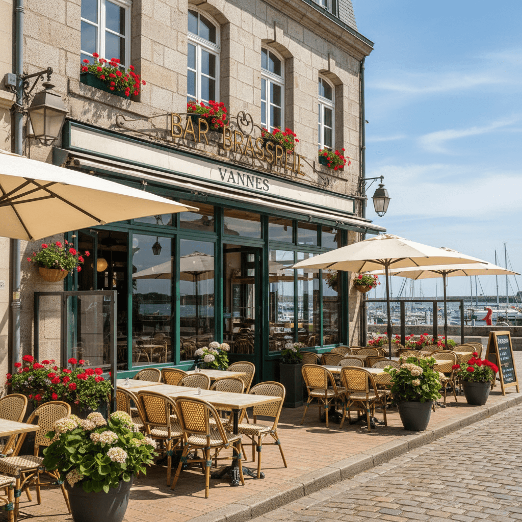 Bar-brasserie à Vannes : terrasse - licence IV - Image 1