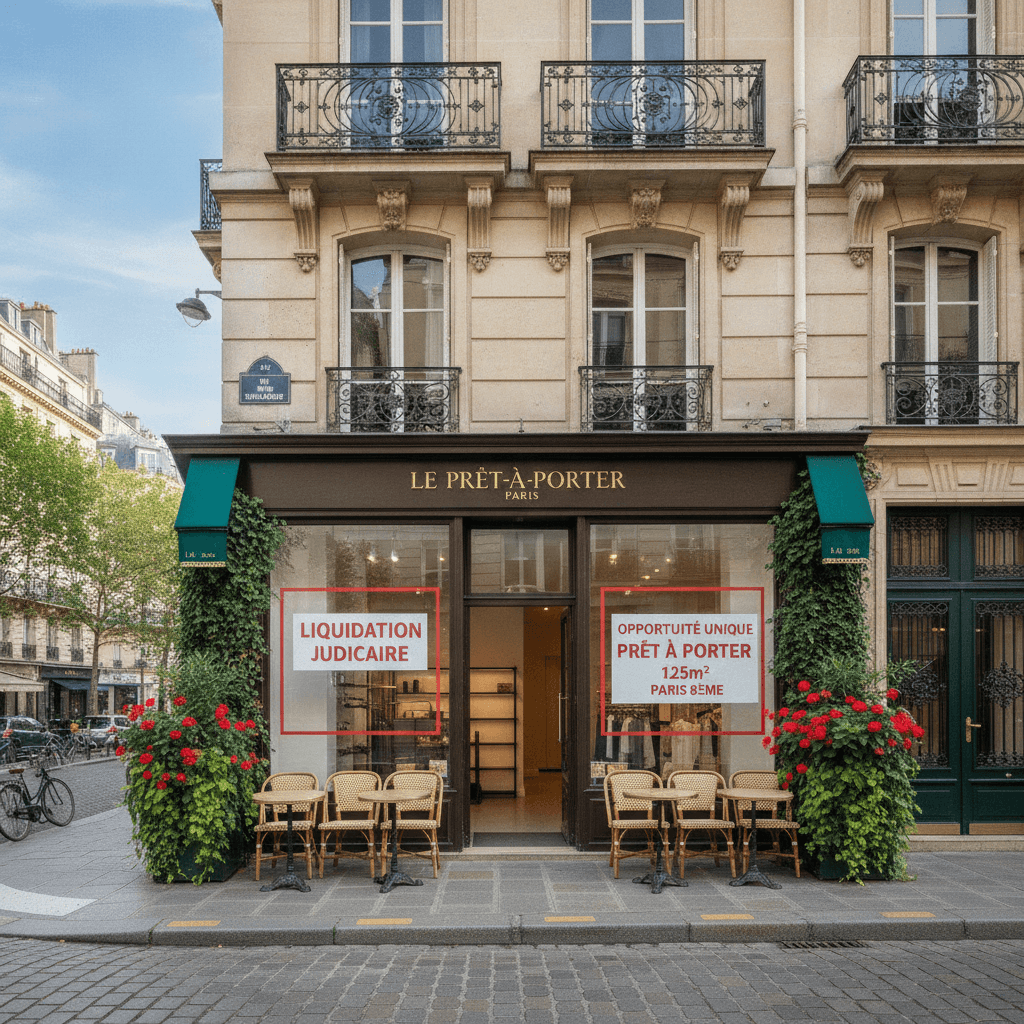 Prêt à porter 125m² à Paris en liquidation judiciaire
