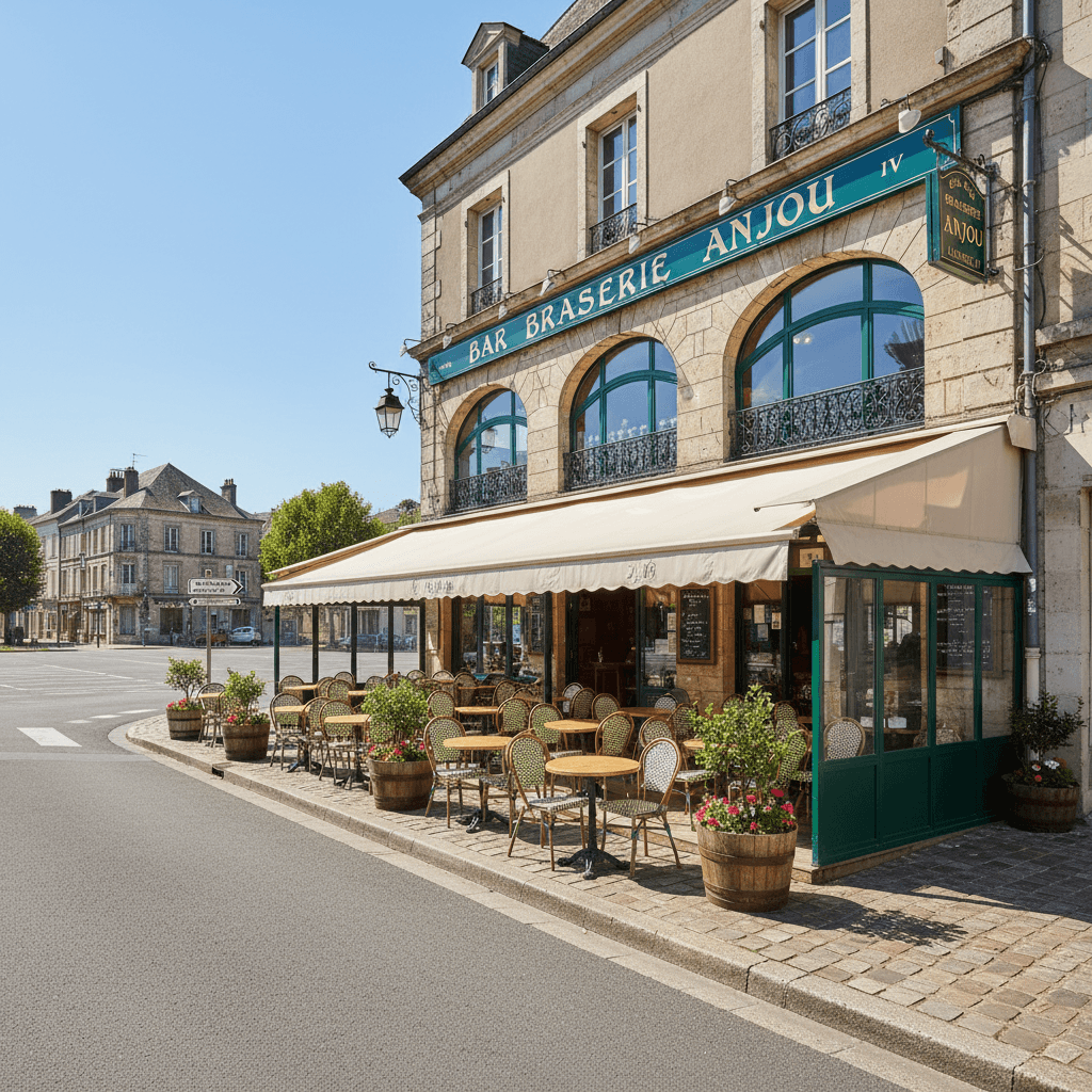 Bar-brasserie 250m² à Angers : terrasse - licence IV