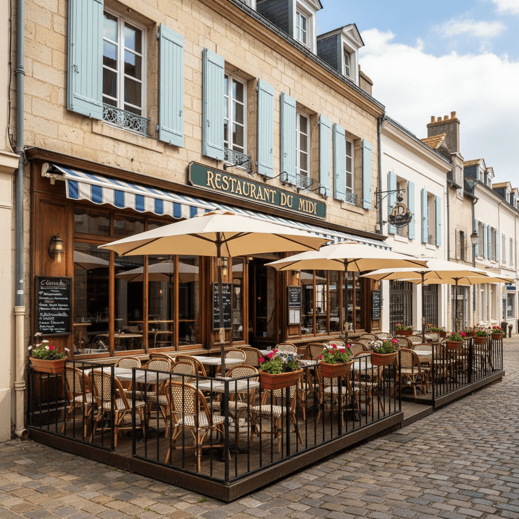 Restaurant à Le Havre : terrasse - extraction - Image 1