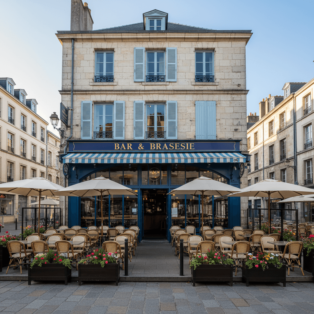 Bar-brasserie à Nantes : terrasse - licence IV - Image 1