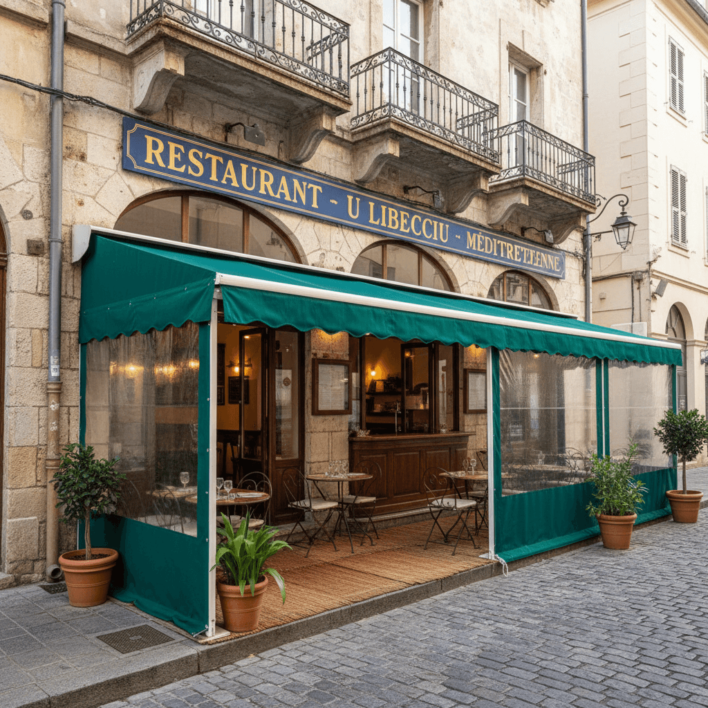 Restaurant à Bastia : terrasse - extraction - Image 1
