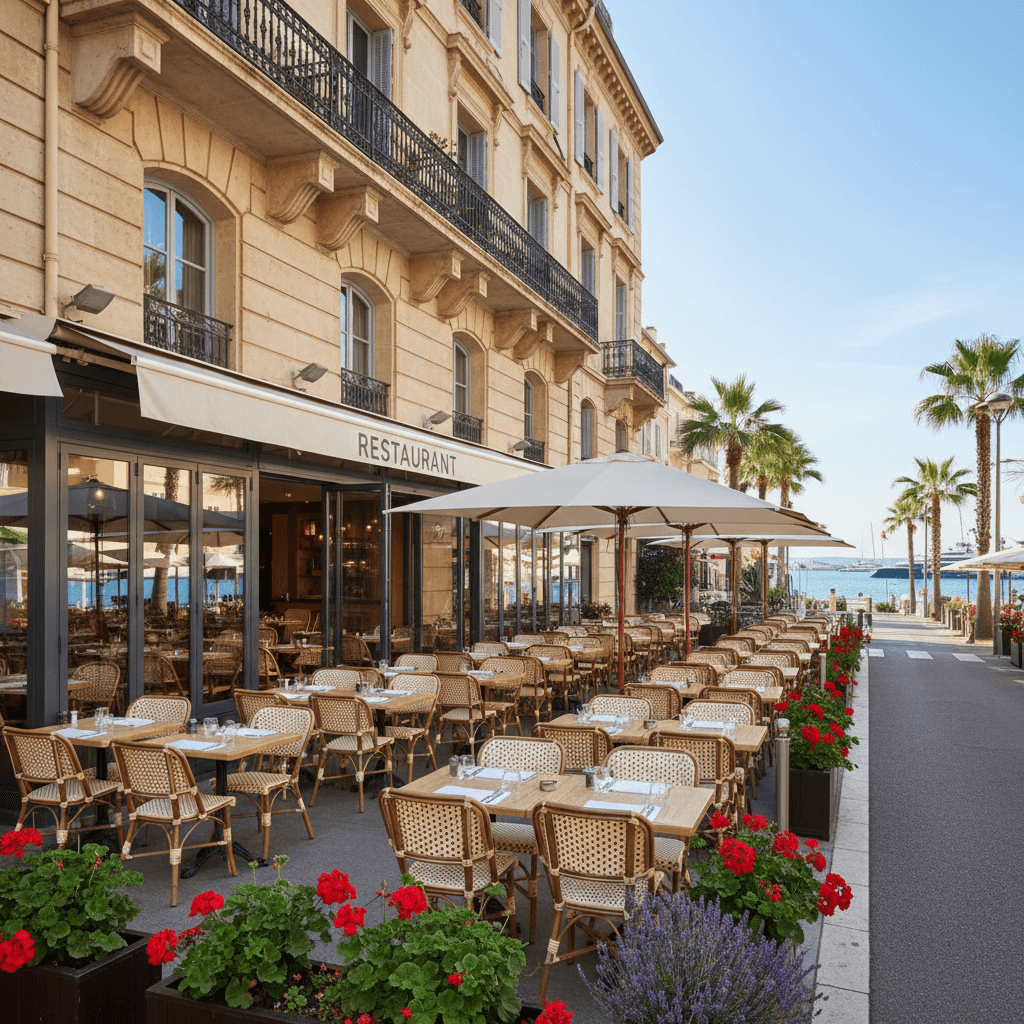Restaurant 163m² à Cannes : terrasse - licence IV - Image 1