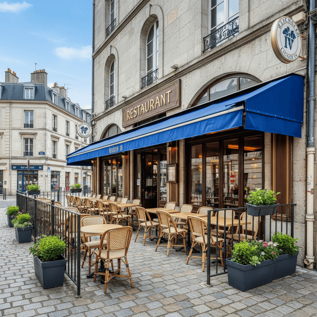 Restaurant 130m² à Nantes : terrasse - licence IV