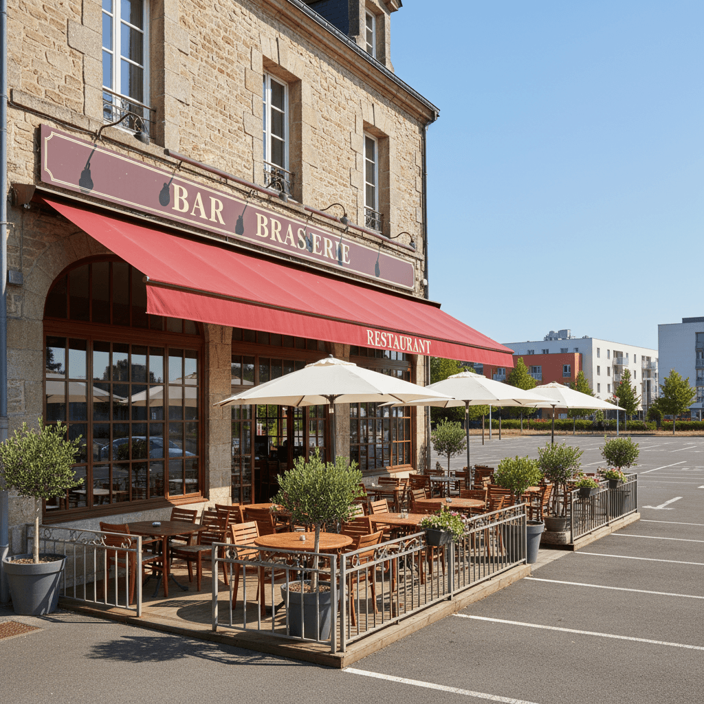 Bar-brasserie 188m² à Vannes : terrasse - licence IV - Image 1