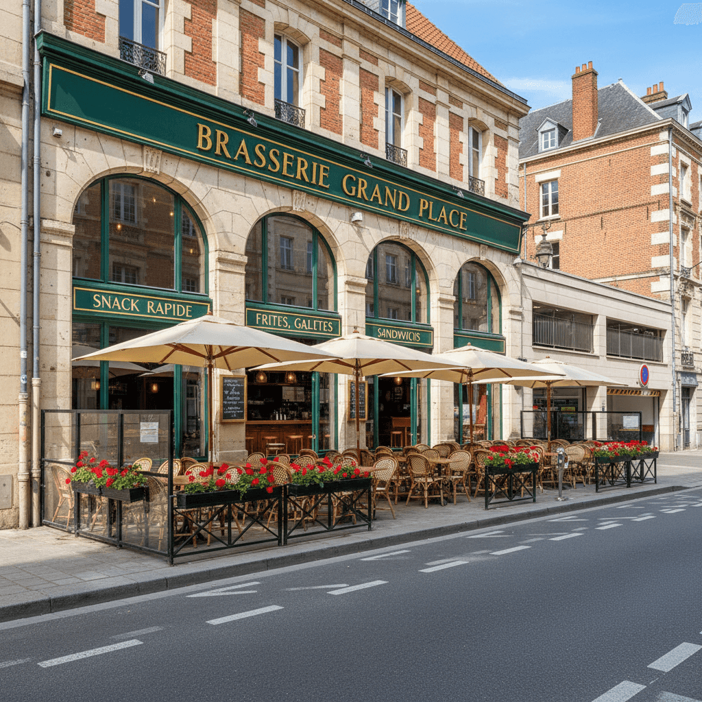 Bar-brasserie à Lille : terrasse - licence IV