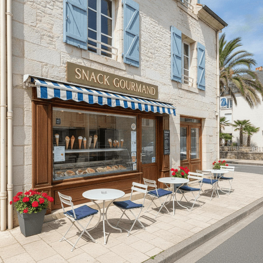 Snack 107m² à Les Sables-d'Olonne : terrasse - chambre froide - Image 1