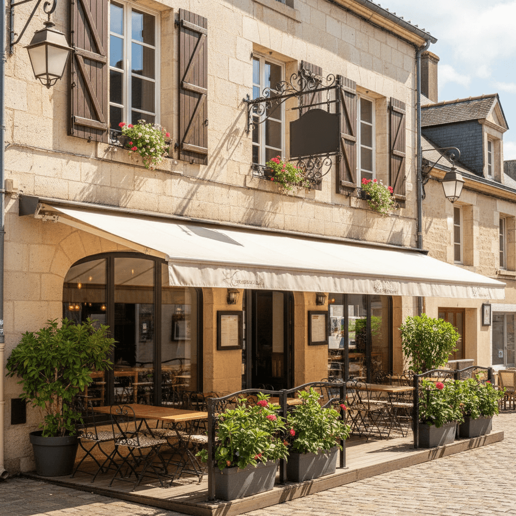 Restaurant 250m² à Saint-Hilaire-Du-Harcouët : terrasse - licence IV - Image 1