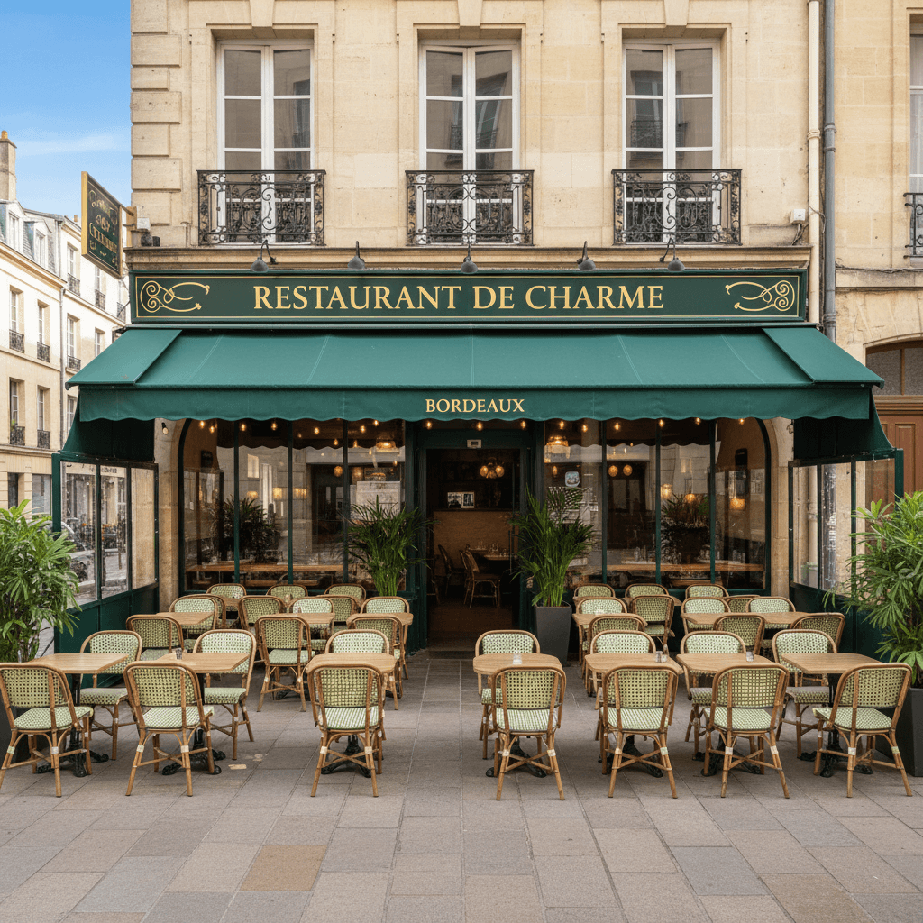 Restaurant 75m² à Bordeaux : terrasse