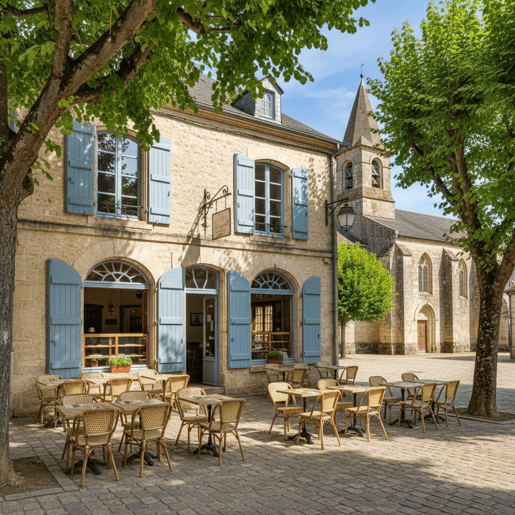 Restaurant à Trémolat : terrasse - licence IV - Image 1