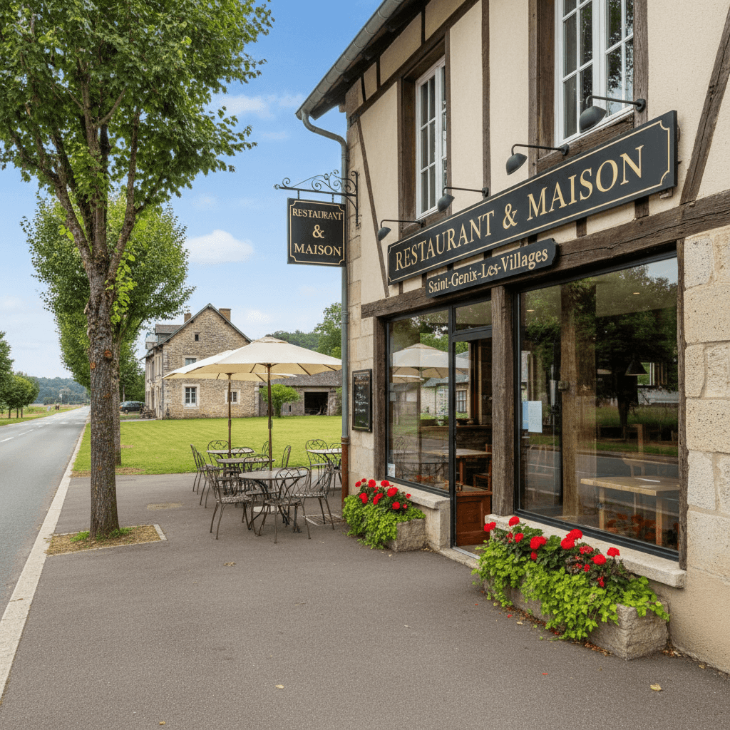 Restaurant 380m² à Saint-Genix-Les-Villages : terrasse - licence IV - Image 1