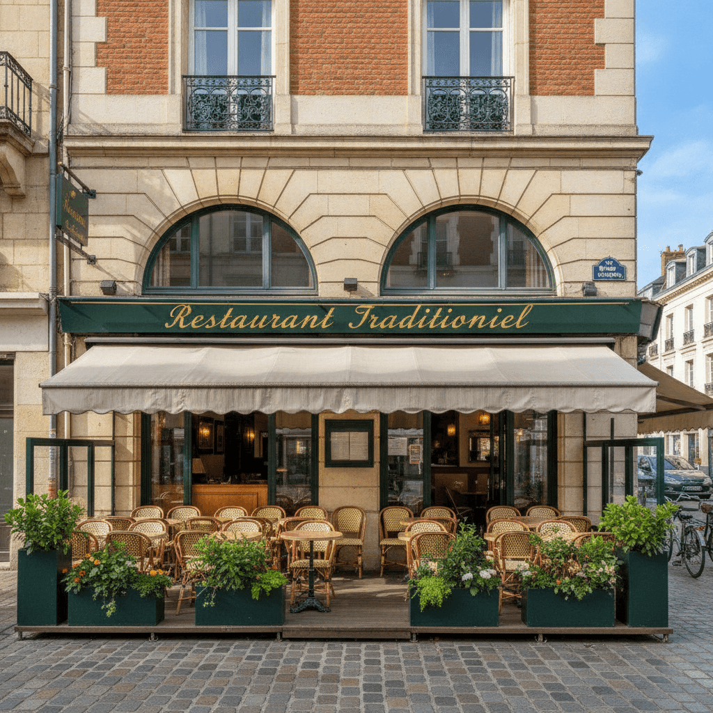 Restaurant 80m² à Le Havre : terrasse - licence IV