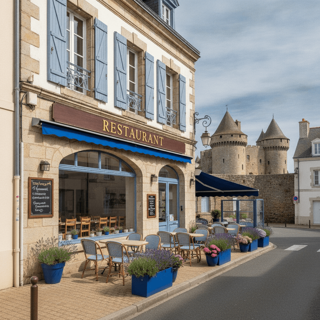 Restaurant à Noirmoutier-En-L'Île : terrasse - extraction - Image 1