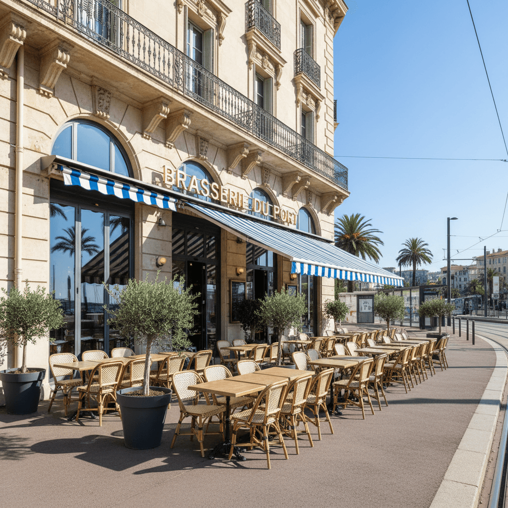 Bar-brasserie 200m² à Nice : terrasse - licence IV