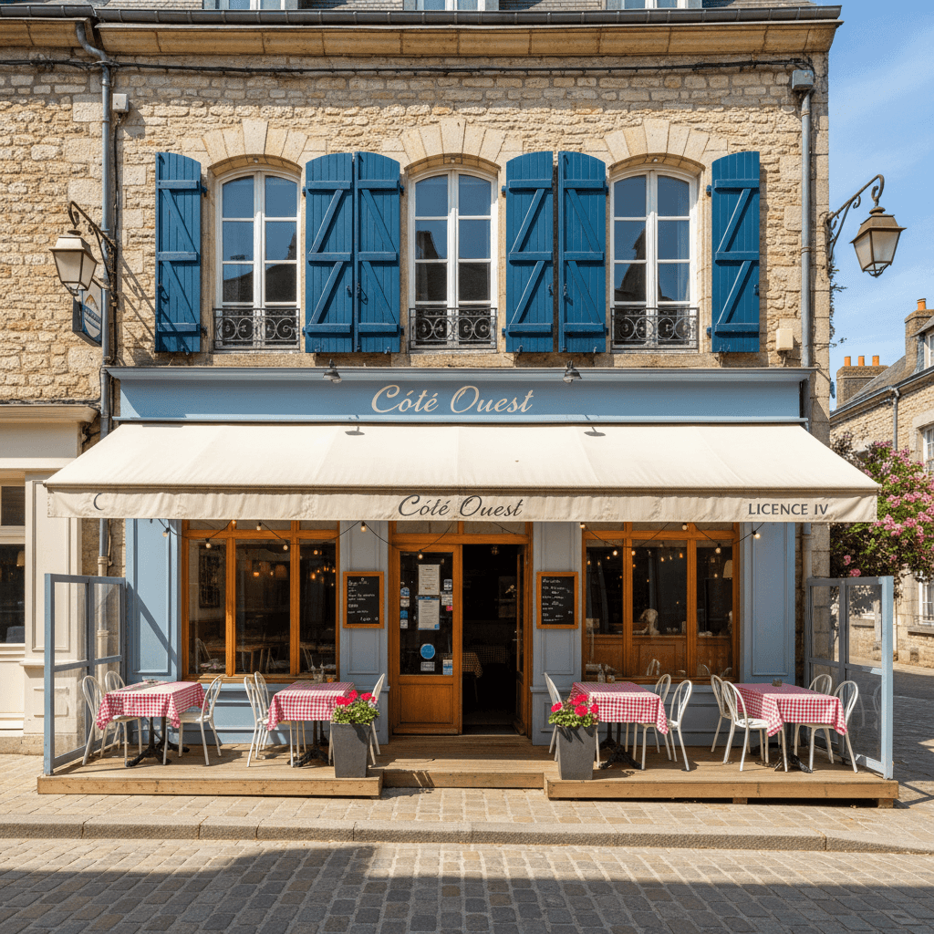 Restaurant à Lessay : terrasse - licence IV - Image 1