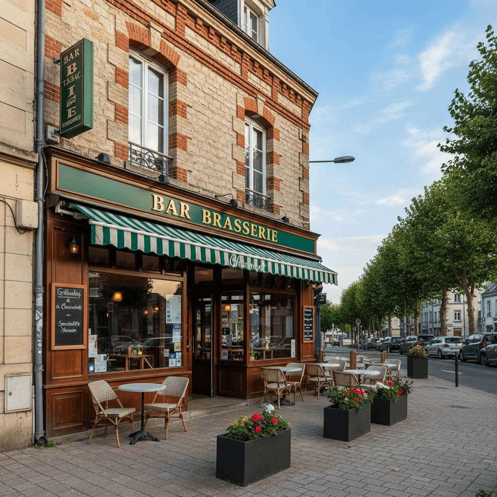 Bar-brasserie à Saint-Lô : terrasse - licence IV - Image 1