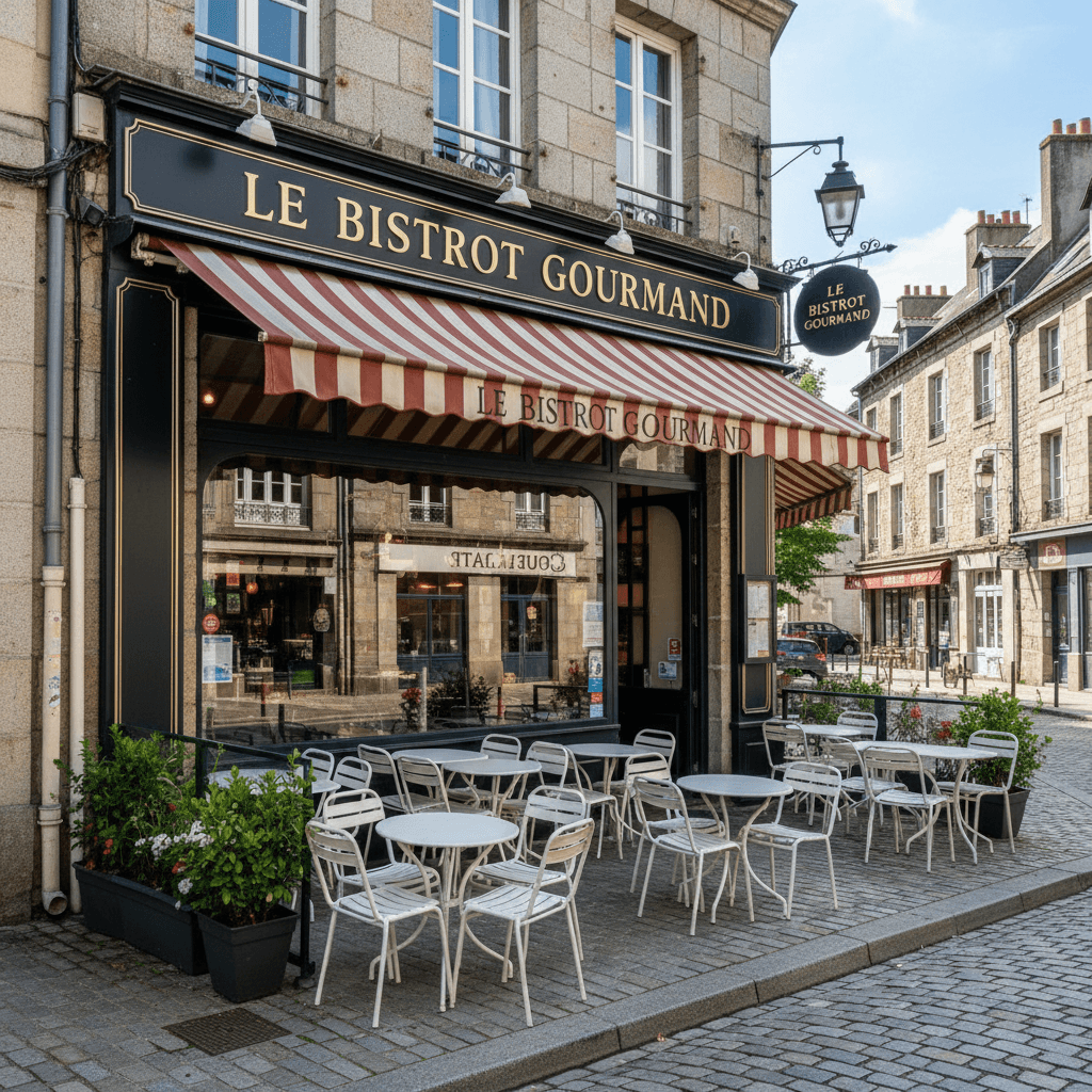 Restaurant à Vannes : terrasse - Image 1