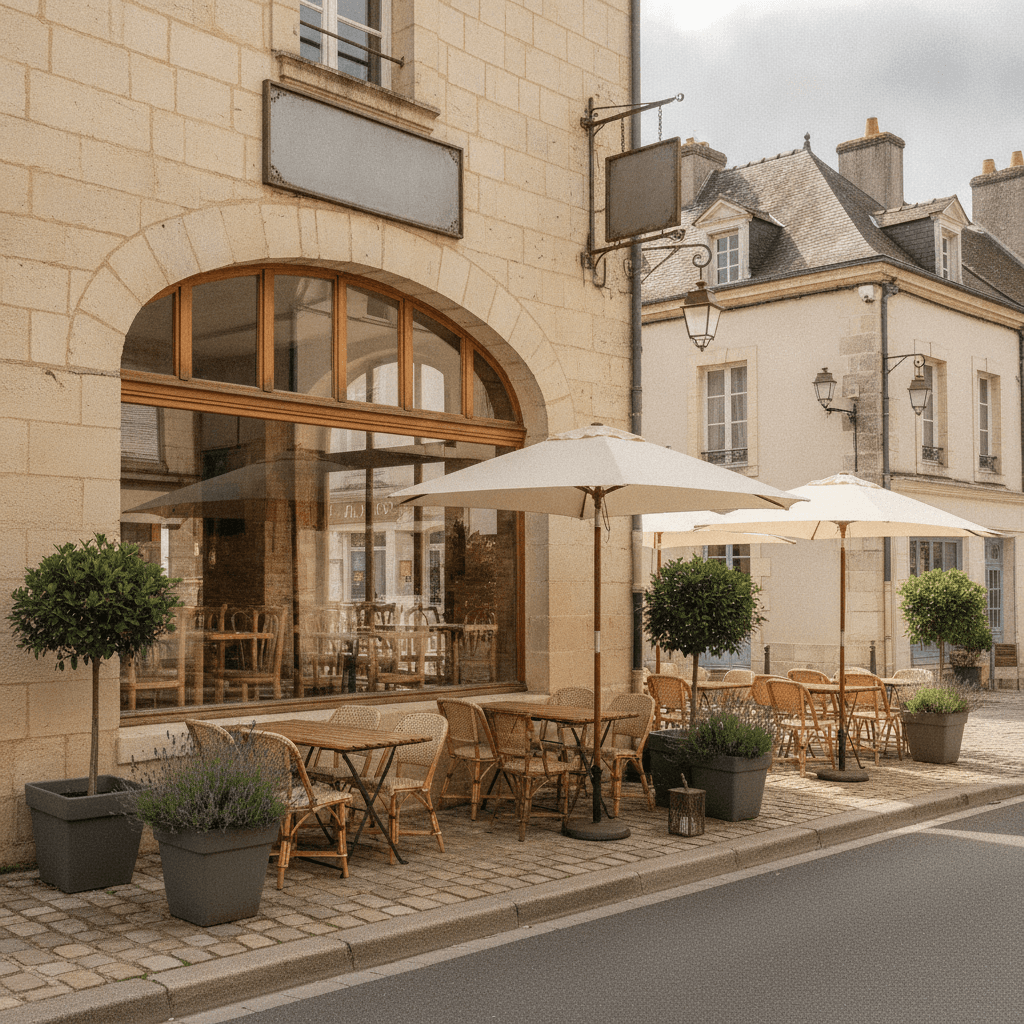 Restaurant 150m² à Chanceaux-Près-Loches : terrasse - licence IV - Image 1