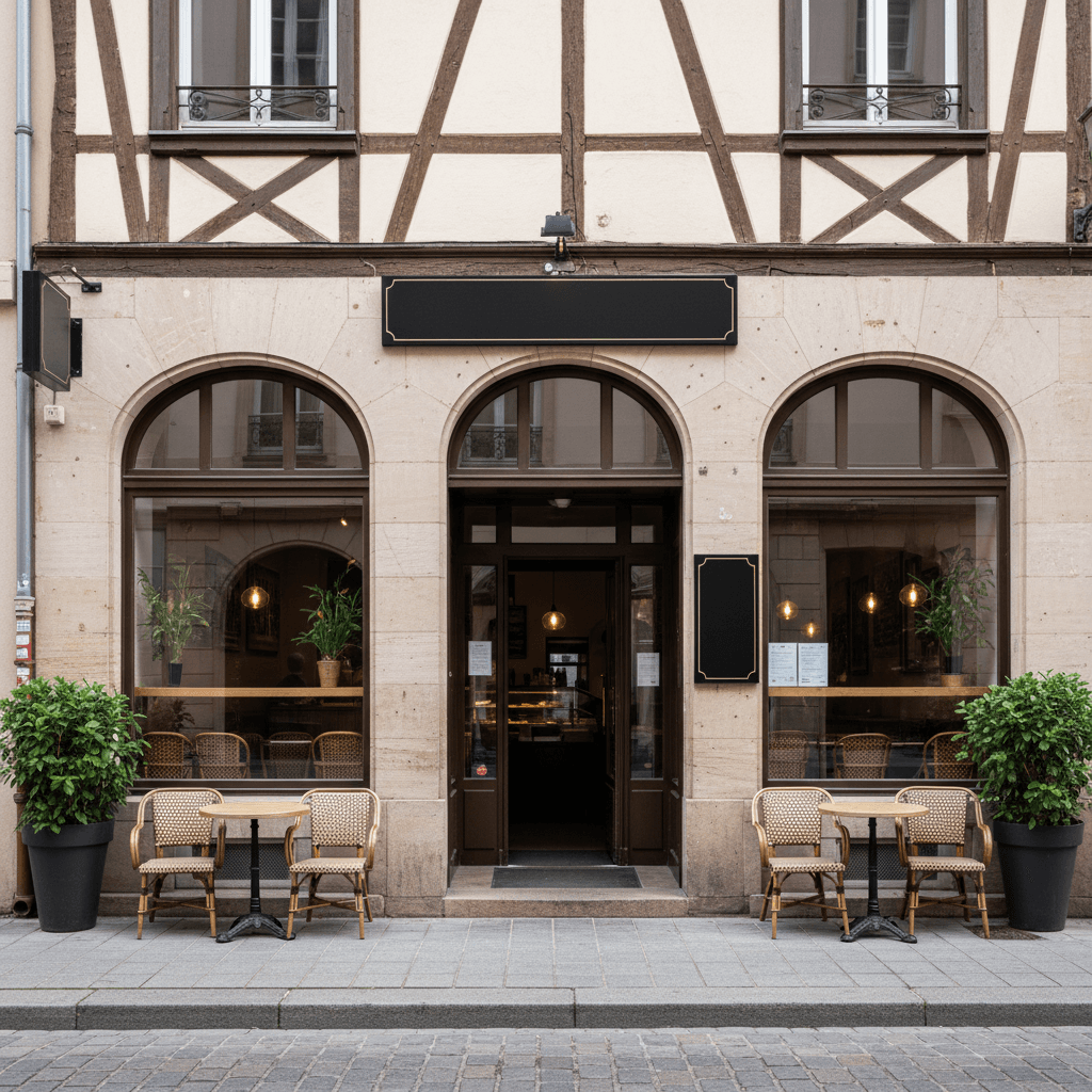 Fast-food 57m² à Strasbourg : terrasse - extraction