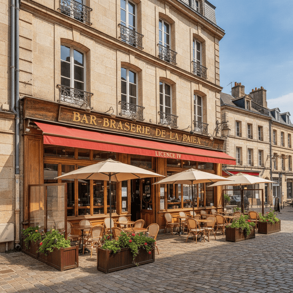 Bar-brasserie 220m² à Tours : terrasse - licence IV - Image 1