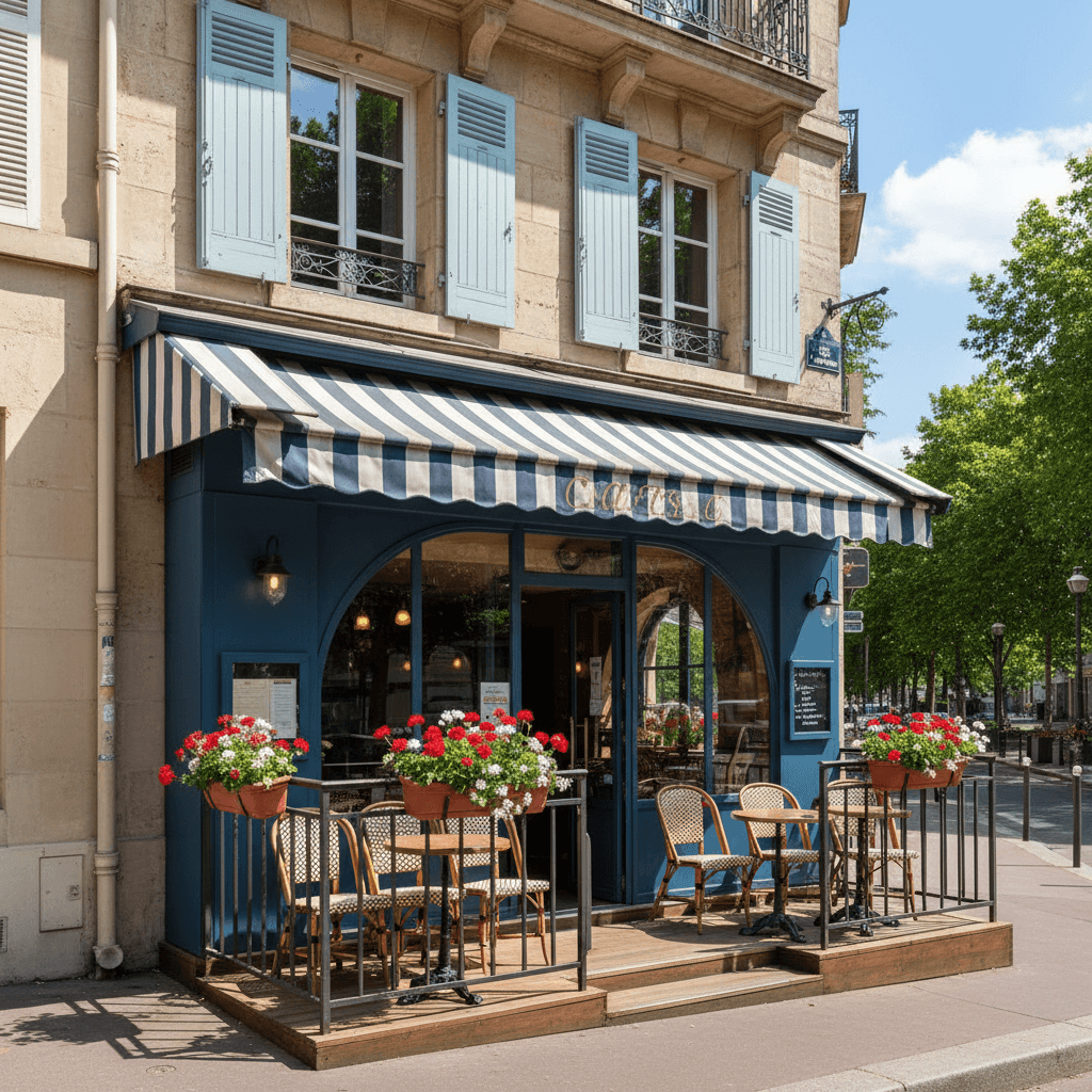 Restaurant 10 couverts à Levallois-Perret : terrasse - extraction - Image 1
