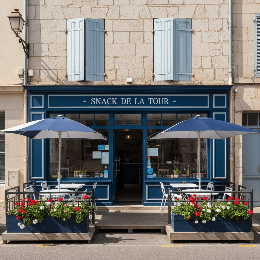 Snack 100m² à Toulon : terrasse