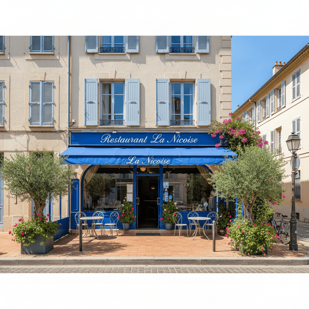 Restaurant à Nice : terrasse - licence IV