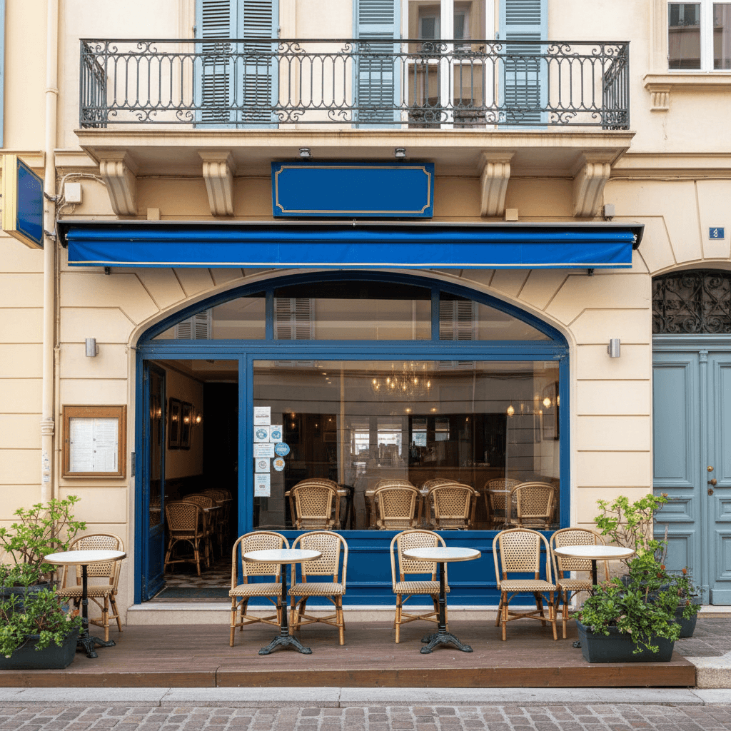 Restaurant à Beausoleil : terrasse - licence IV - Image 1