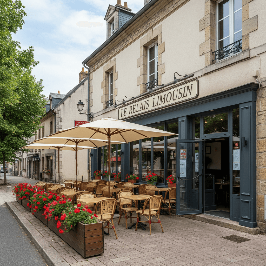 Restaurant 450m² à Limoges : terrasse - extraction - Image 1