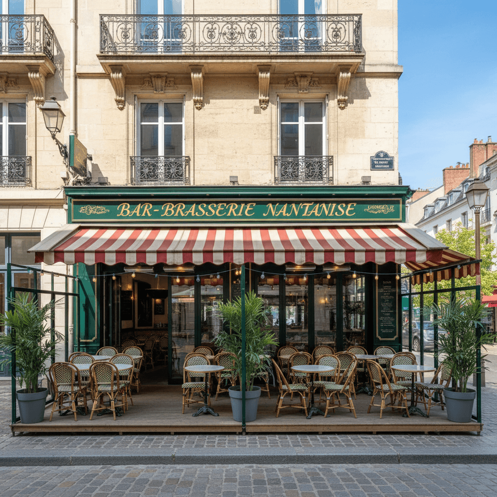 Bar-brasserie 100m² à Nantes : terrasse - licence IV