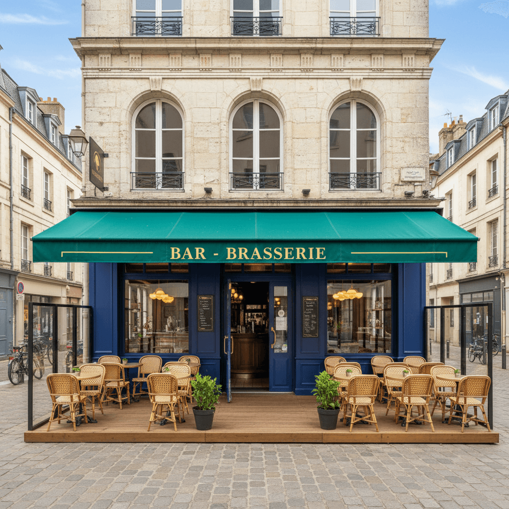 Bar-brasserie 50m² à La Rochelle : terrasse - licence IV - Image 1
