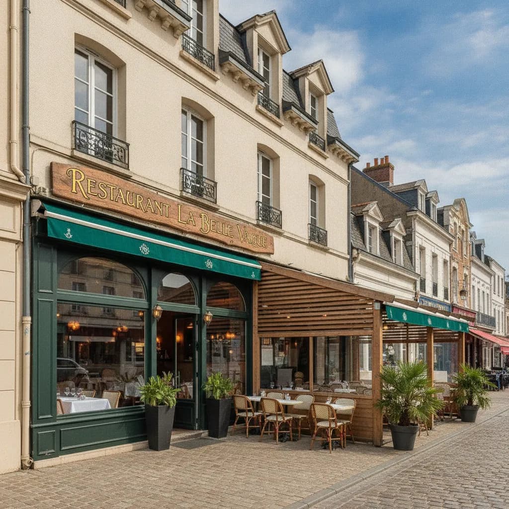 Restaurant 300m² à Berck : terrasse - cuisine équipée - Image 1