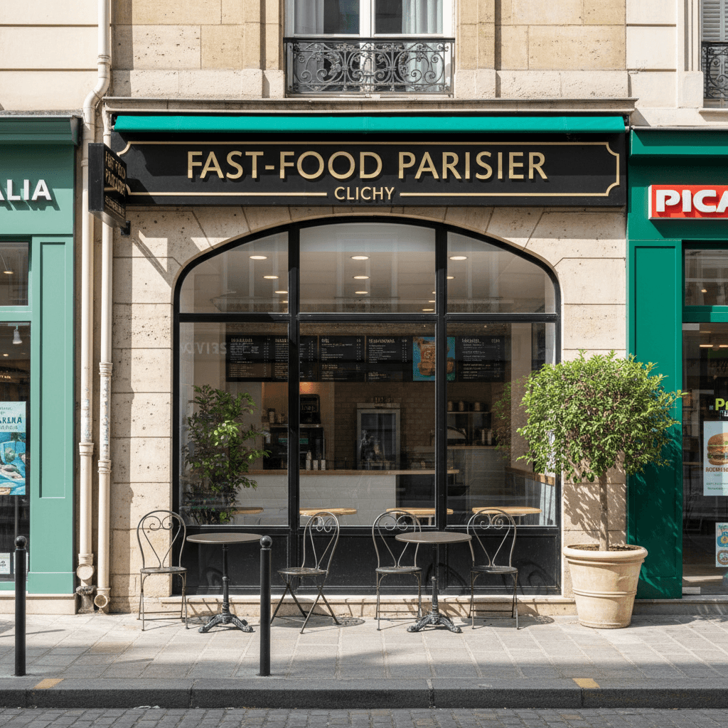 Fast-food 20 couverts à Clichy - Image 1