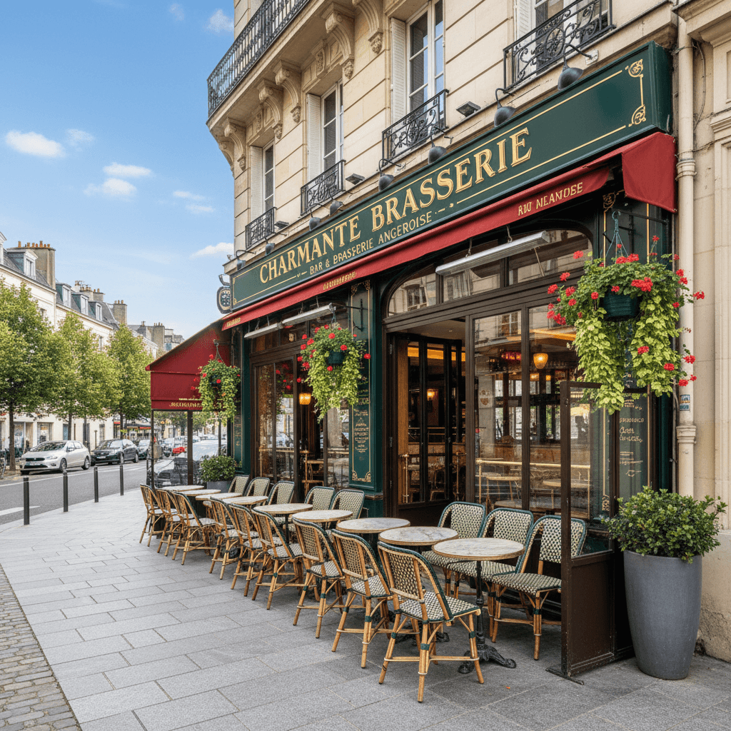 Bar-brasserie 210m² à Angers : terrasse - licence IV