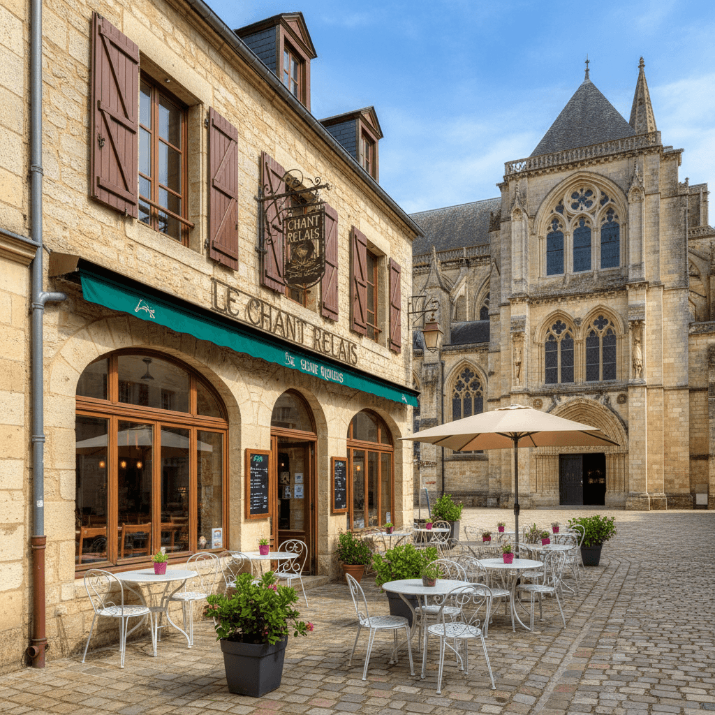 Restaurant 165m² à Saint-Riquier : terrasse - licence IV - Image 1