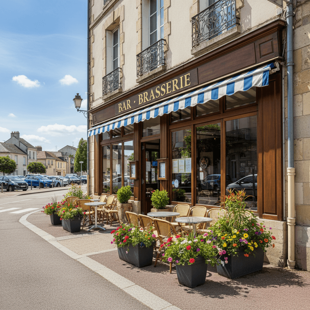 Bar-brasserie 460m² à Sainte-Eulalie : terrasse - licence IV - Image 1