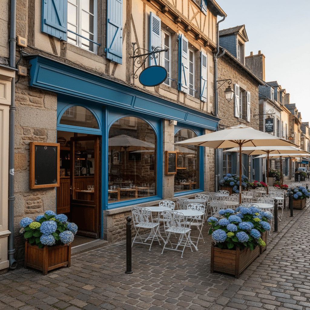 Restaurant 115m² à Honfleur : terrasse - licence IV - Image 1