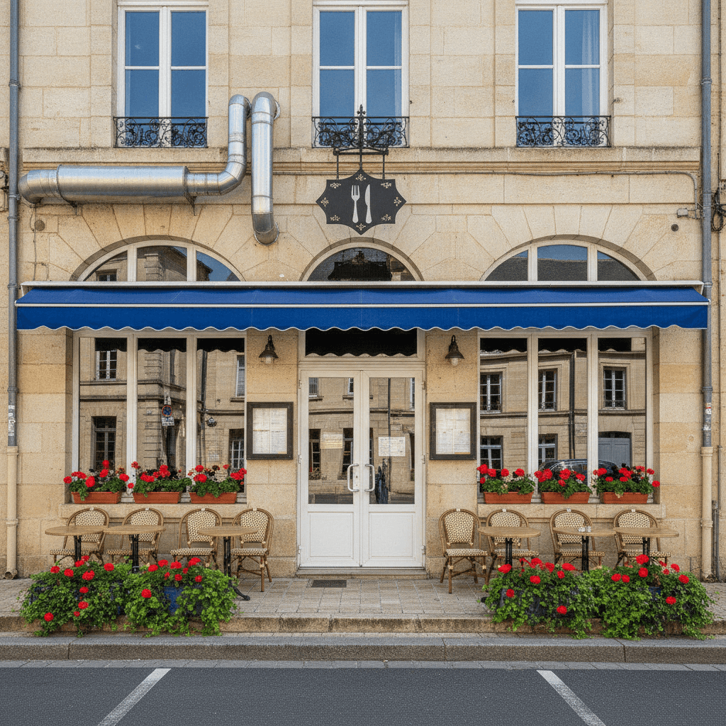 Restaurant à Blois : terrasse - extraction - Image 1