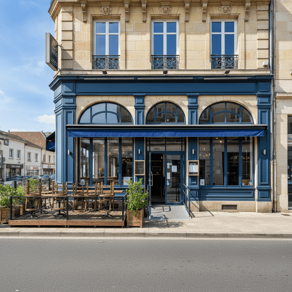 Restaurant 960m² à Reims : terrasse - licence IV