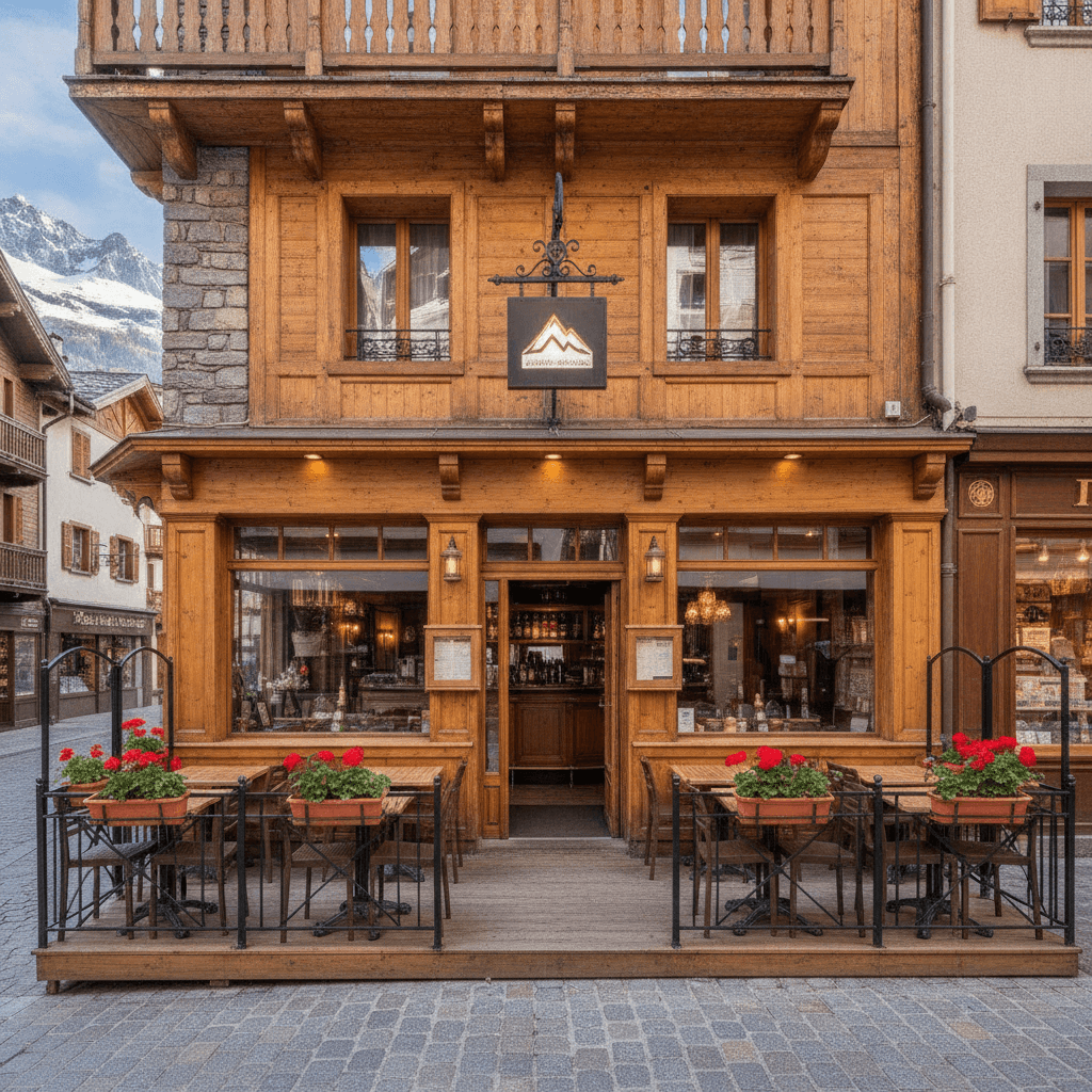 Bar-brasserie 197m² à Chamonix-Mont-Blanc : terrasse - licence IV - Image 1