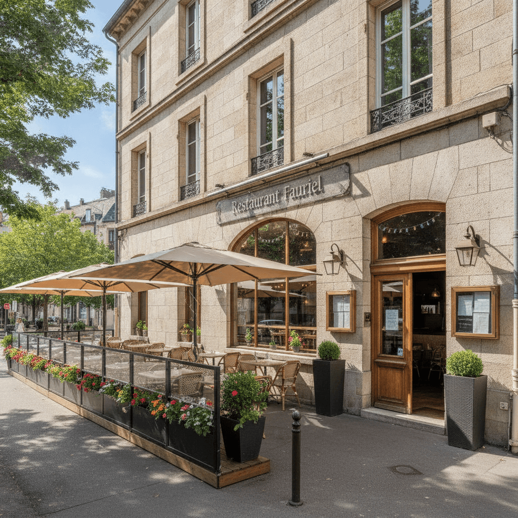 Restaurant 160m² à Saint-Étienne : terrasse - extraction - Image 1