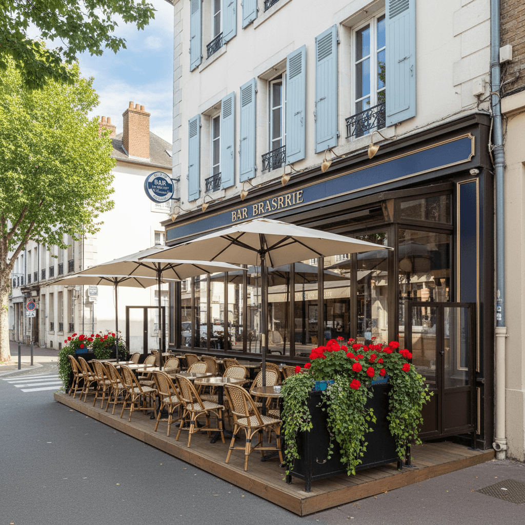Bar-brasserie à Nantes : terrasse - licence IV - Image 1