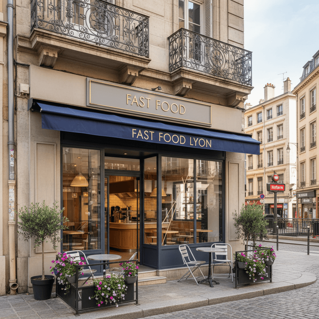 Fast-food 53m² à Lyon : licence IV - extraction