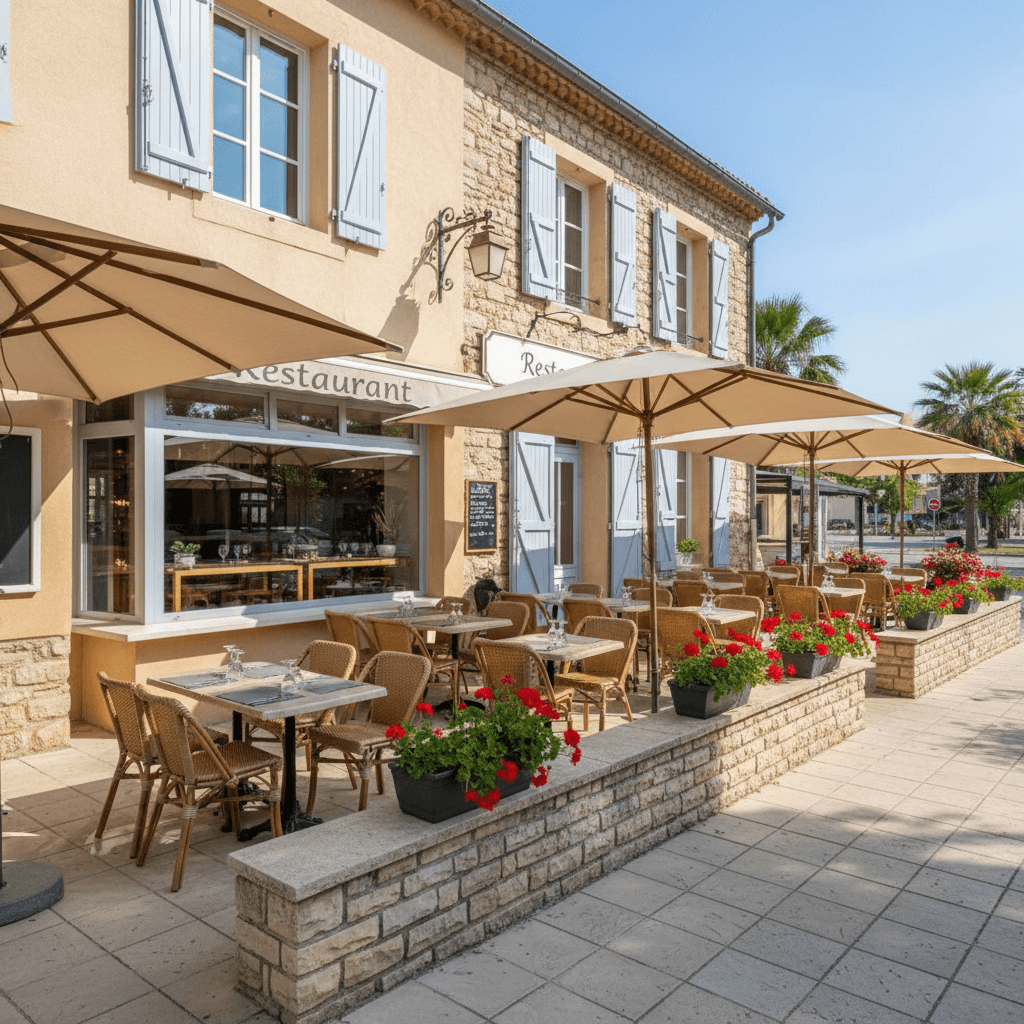 Restaurant à La Londe-Les-Maures : terrasse - licence IV - Image 1