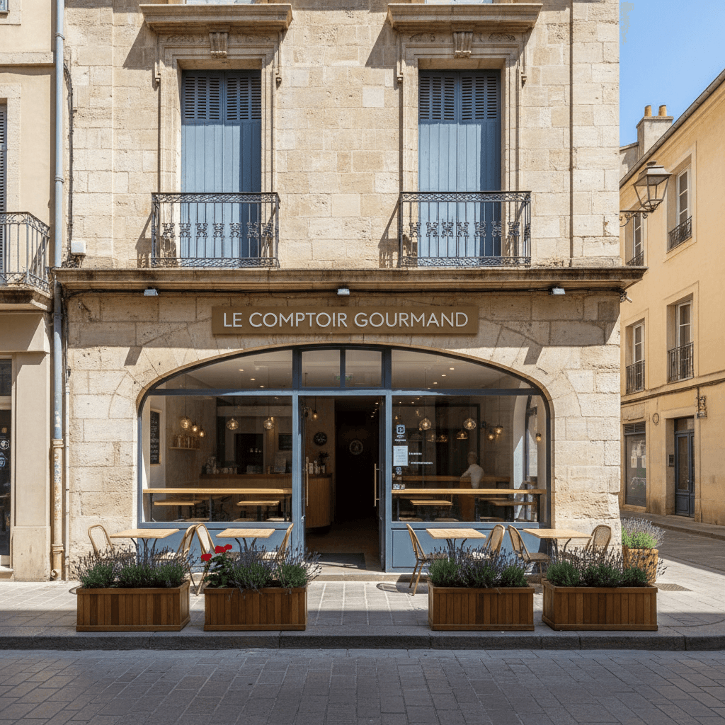 Fast-food 70m² à Montpellier : terrasse - extraction - Image 1